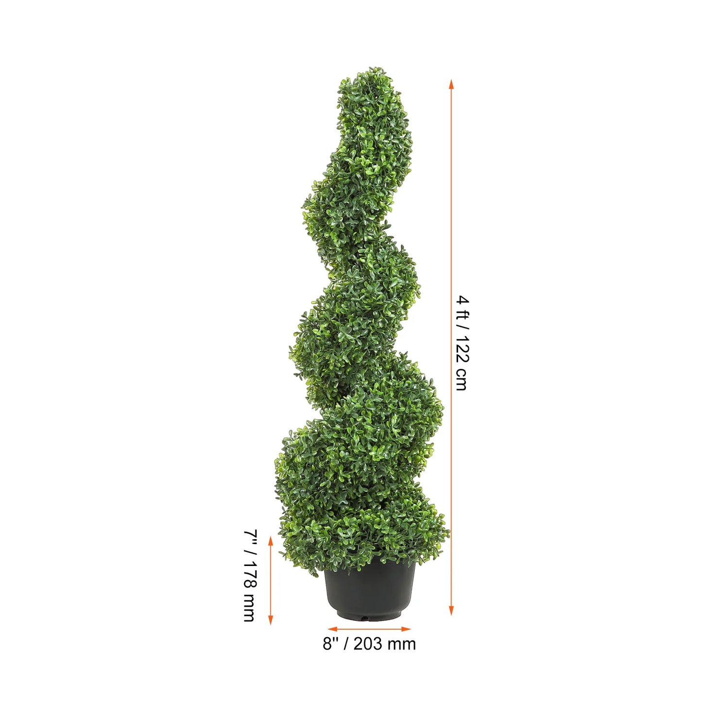 1/2pcs Spiral Artificial Plant 24/36/48in