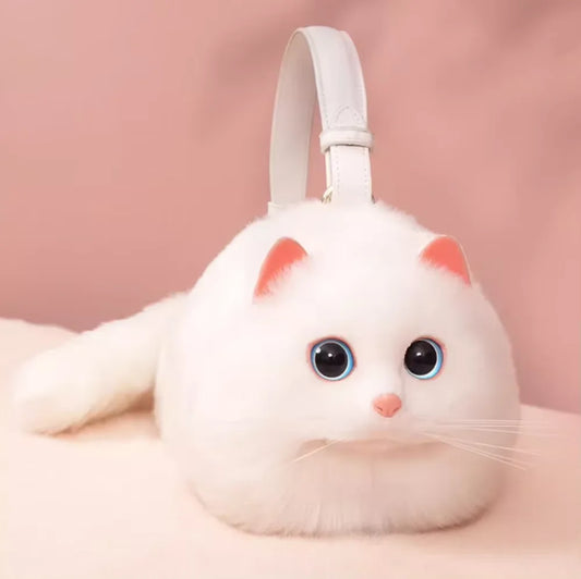 Versatile Hand Made Plush Cute Cat Bag
