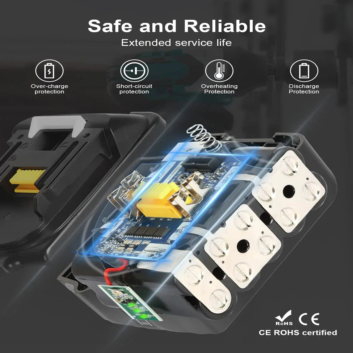 Original Makita Replacement Lithium Battery