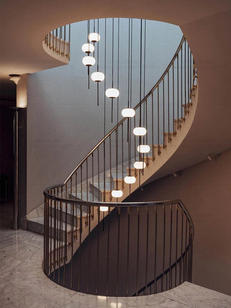 Modern LED Hanging Staircase Chandelier