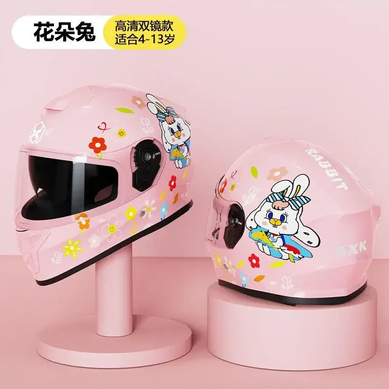 Kids DOT Approved Full Face Helmet Size 48-56cm