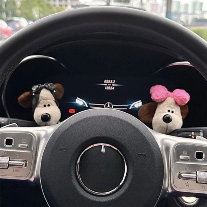Puppy Plush Car Wiper Turn Signal Decoration