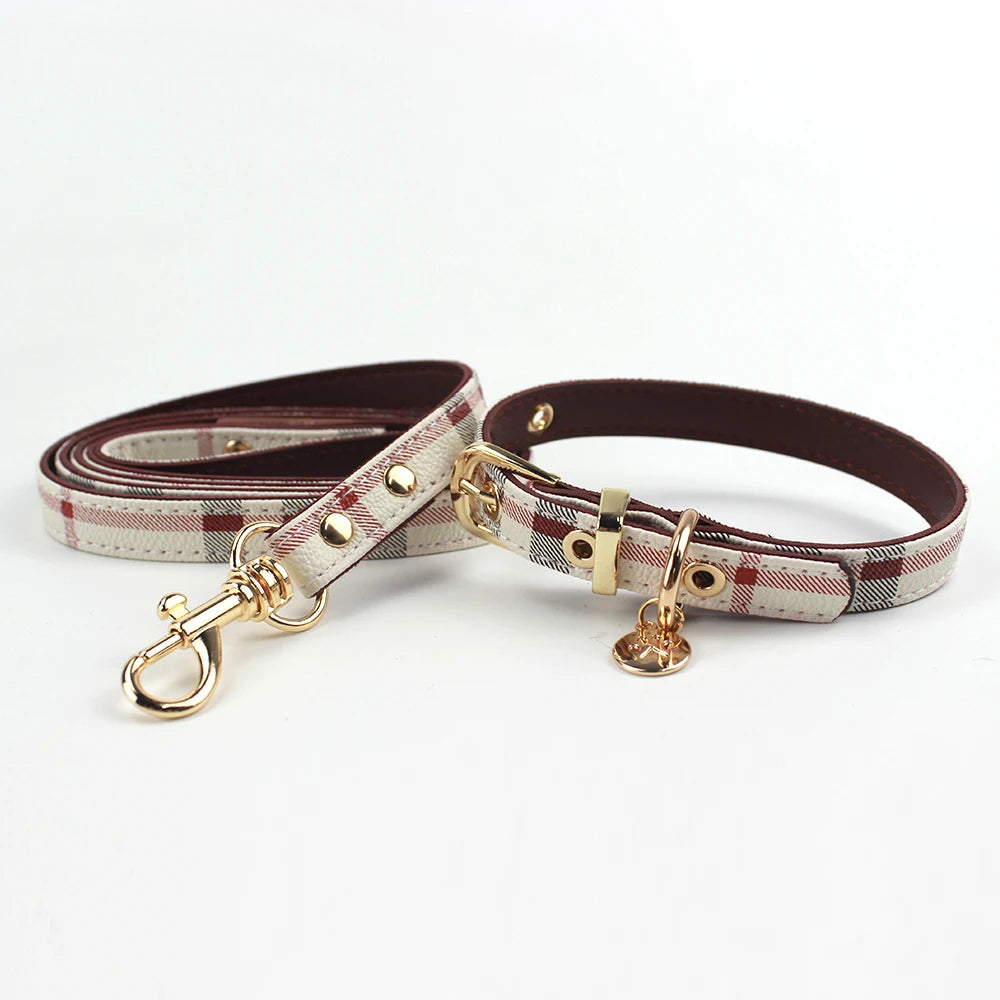 Fashion Leather Pet Supplies Collars for Medium Dogs