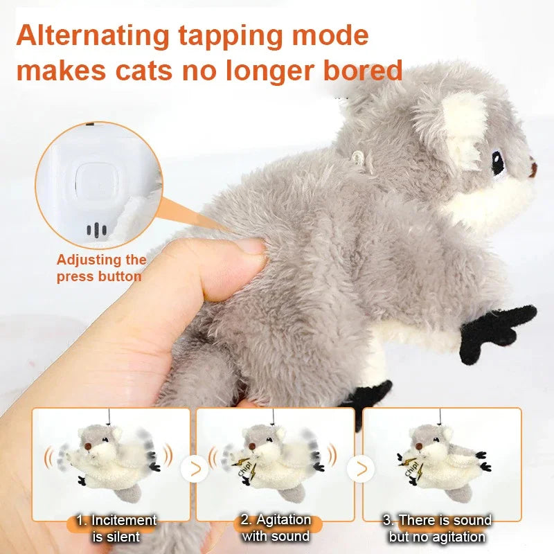Interactive Cat Toy Rechargeable Chirping Flapping Bird(no Flying)
