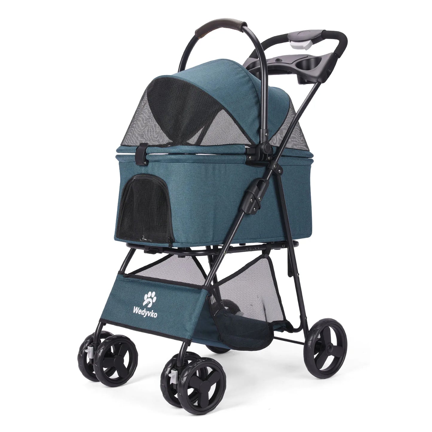 3 in1 Pet Stroller with Removable Carrier, Folding Waterproof