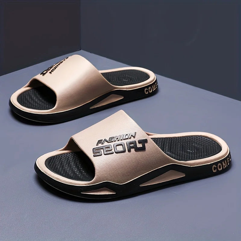 Men's Non-Slip Sporty Style Slides