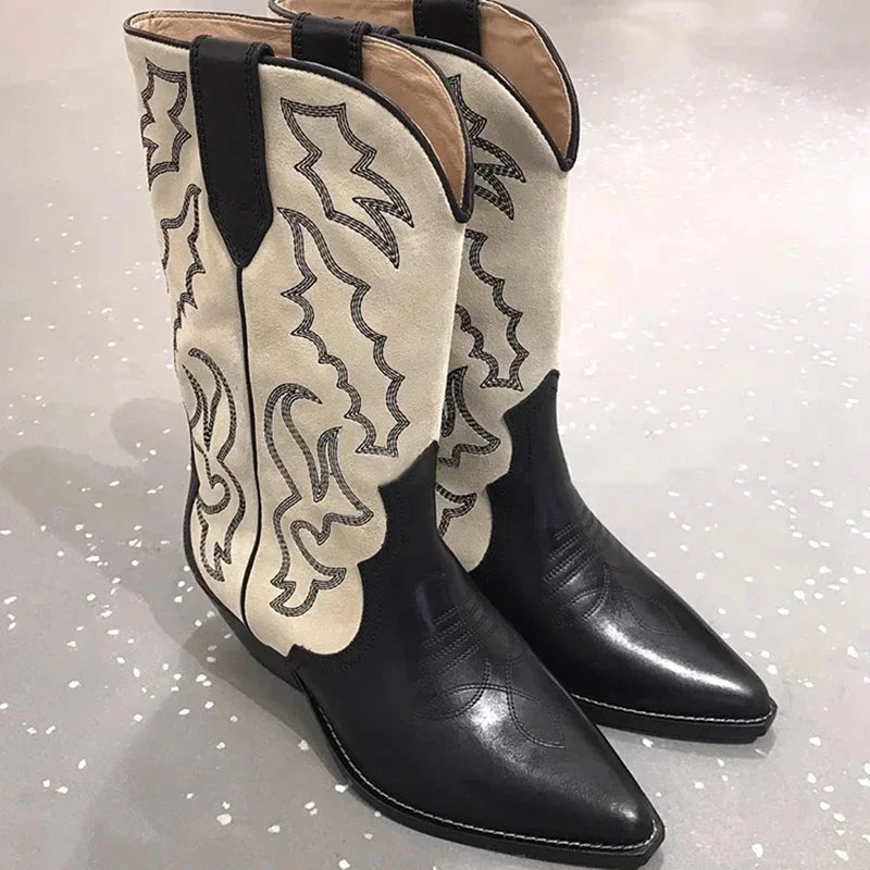 Embroidery Western Cowboy Boots