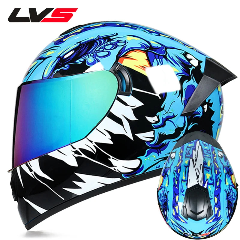 Full Face Double Visor Racing Helmet