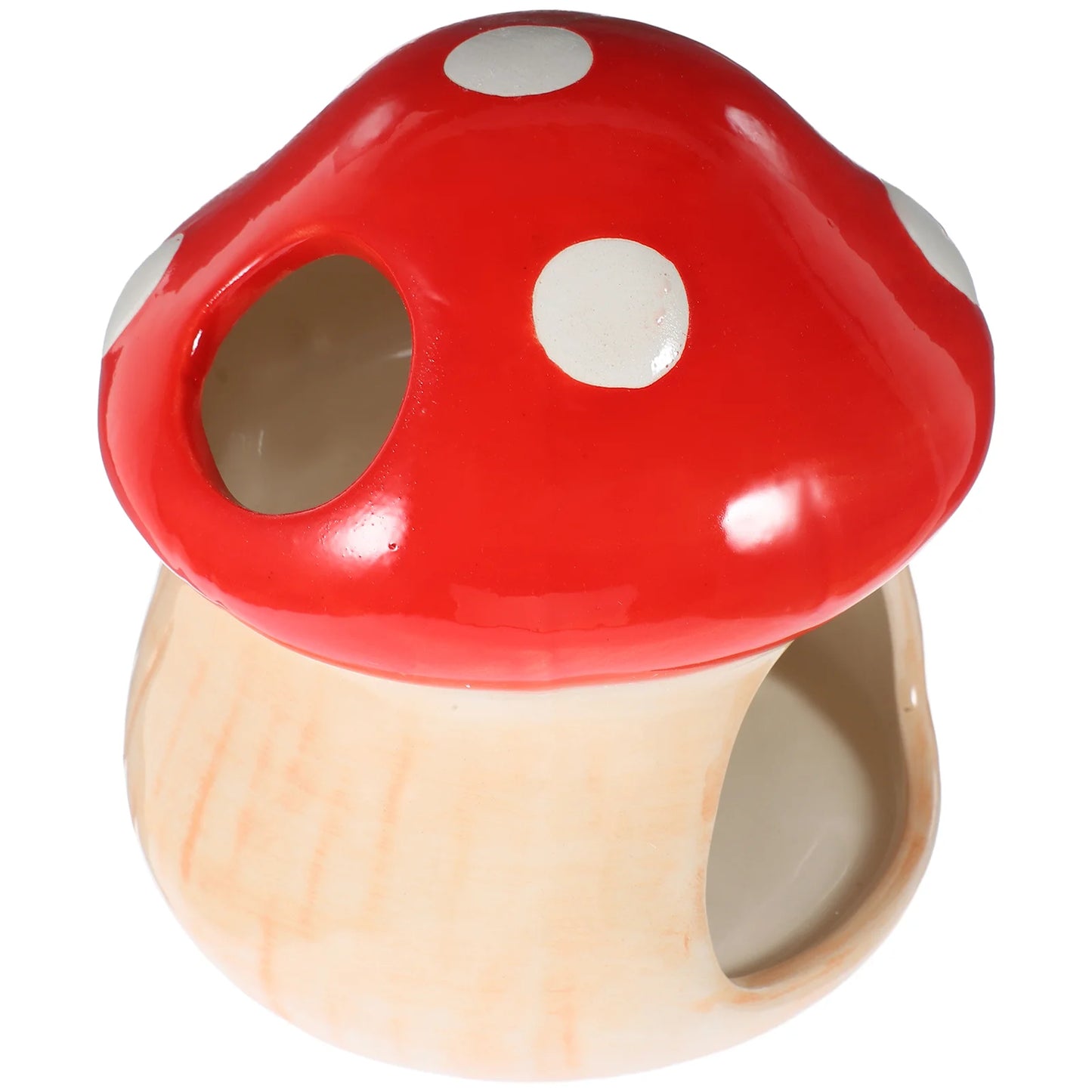 Ceramic Mushroom Shape Hamster House