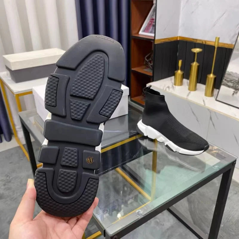 Men  Breathable Mesh Casual High Top Shoes