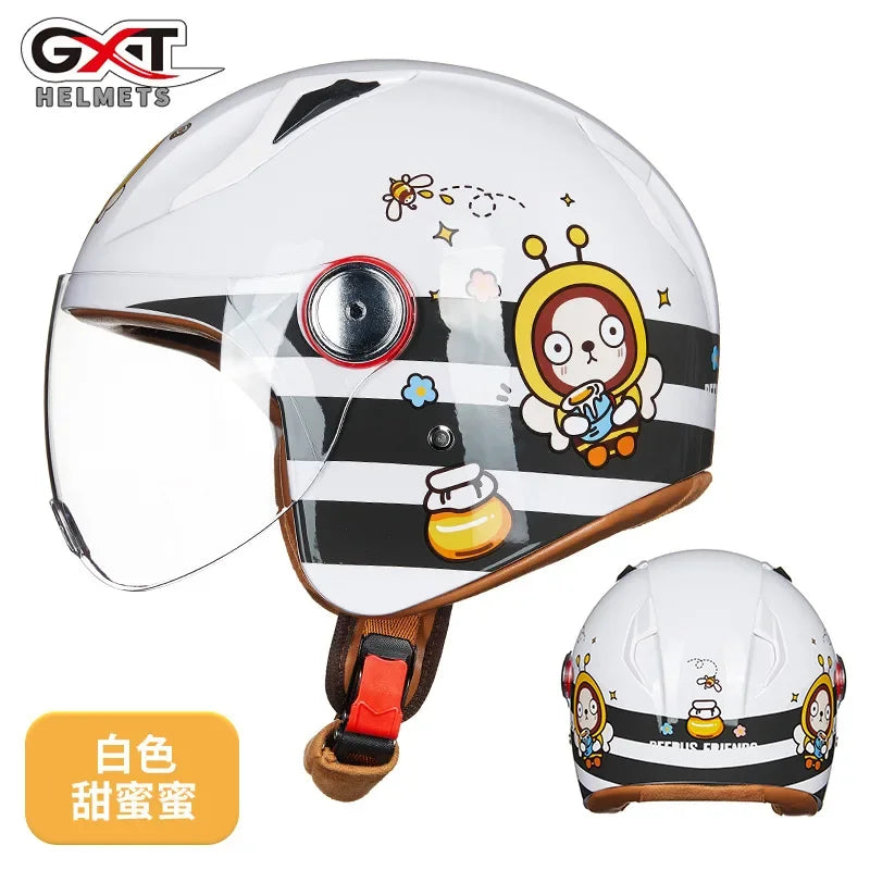 Child Cute Cartoon Motorcycle Helmet