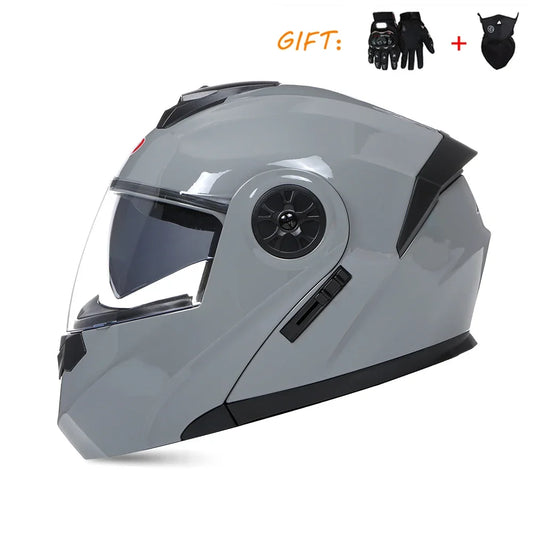 DOT Approved Full Face Motorcycle Helmets Double Visor