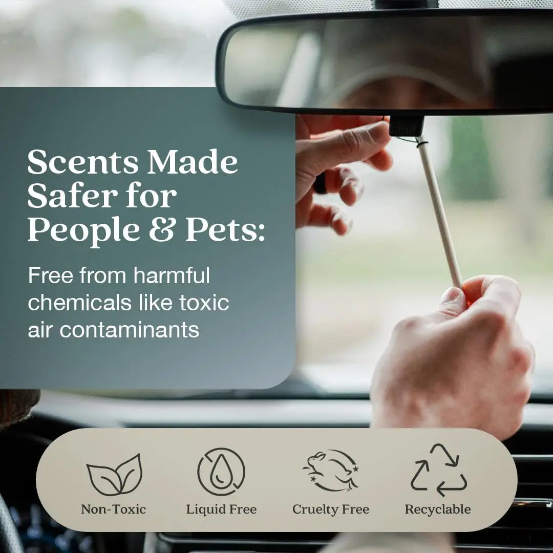 Natural Car Air Freshener with Essential Oils Lasts 480 Days 8 Pack