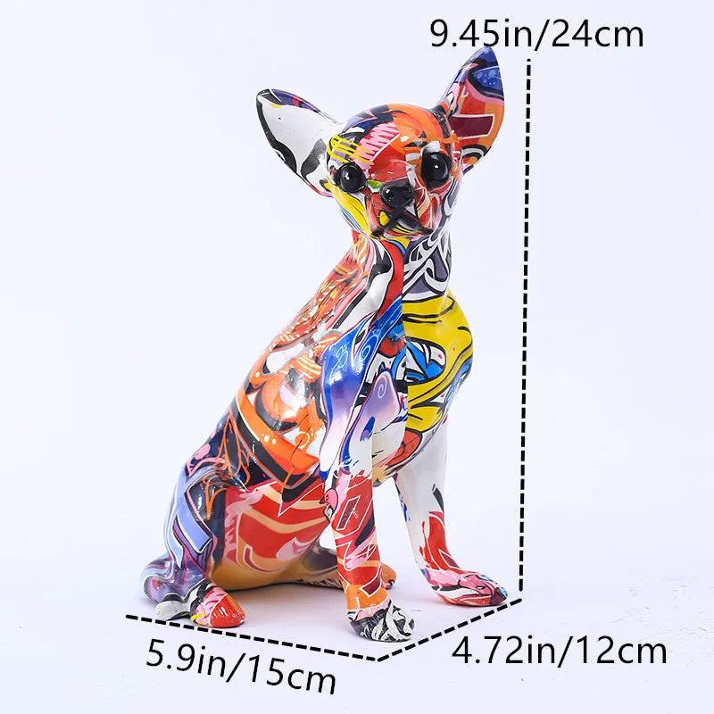 Decorative Home Decor Cute Graffiti Chihuahua