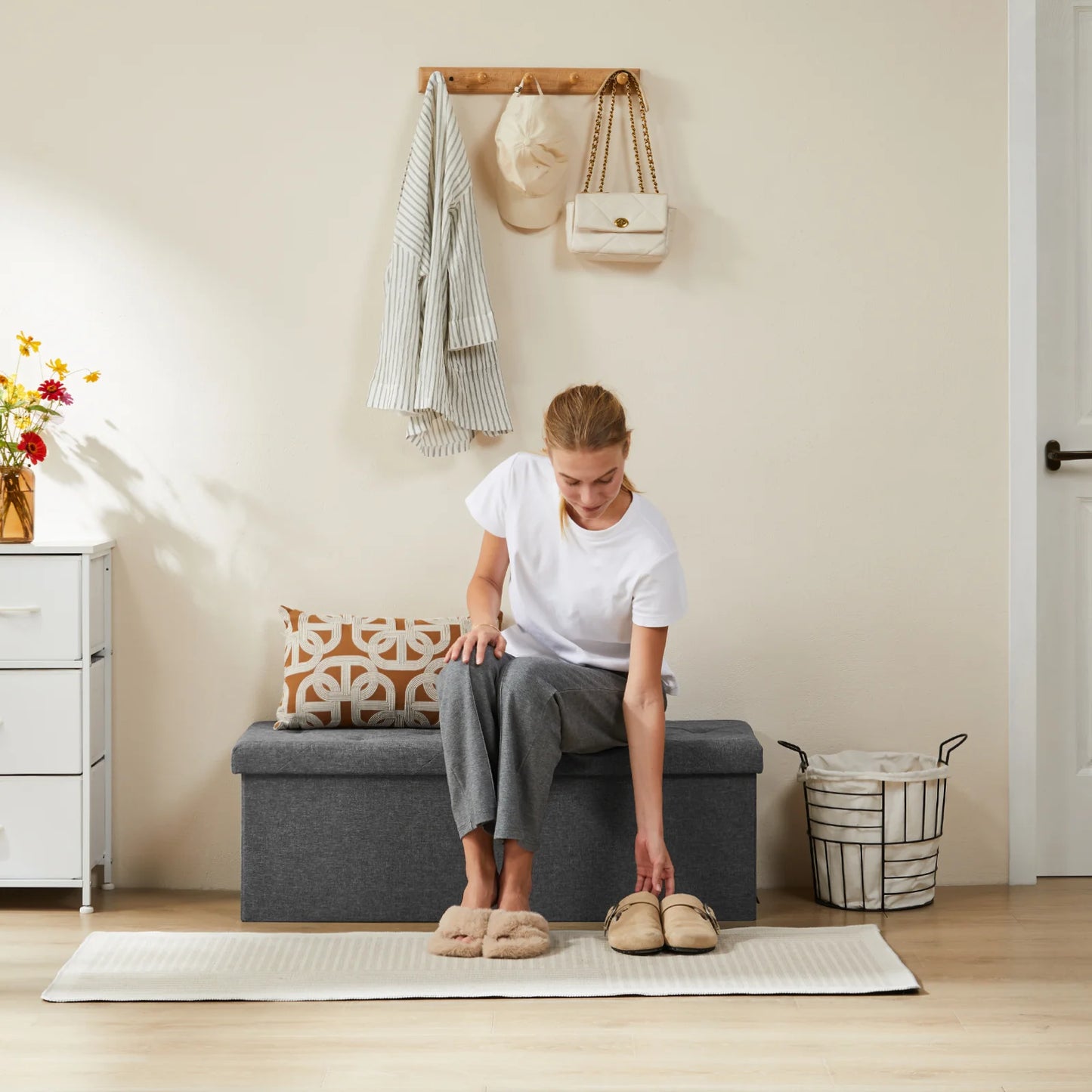 Storage Stool Hidden Storage