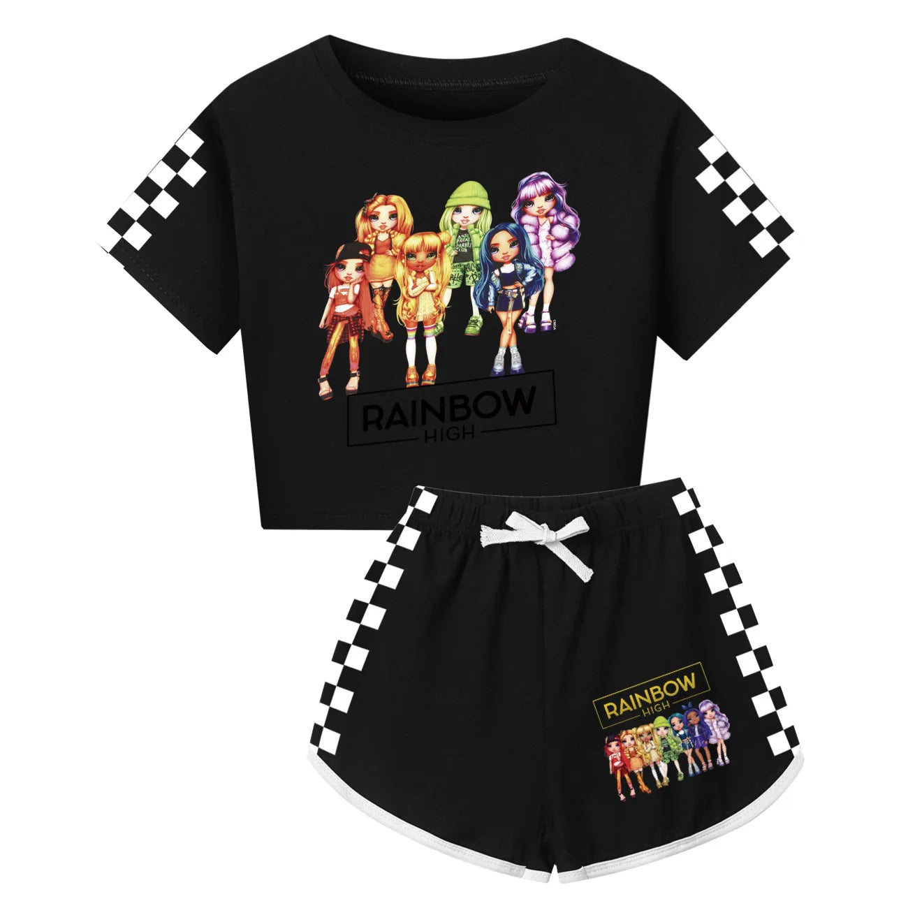 Rainbow High Clothing T shirt + Shorts 2-Piece Set