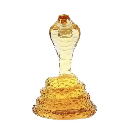 High Borosilicate Glass Zodiac Snake Whisky Bottle