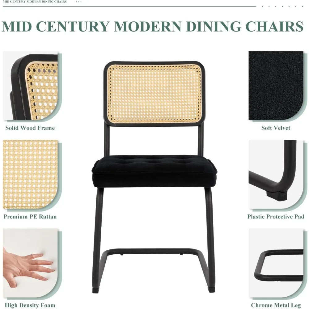 Mid Century Modern Dining Chairs Set of 4