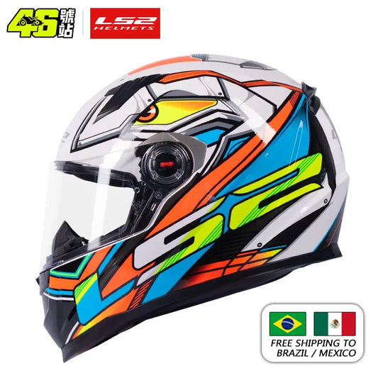 LS2 Full Face Capacete Masculino