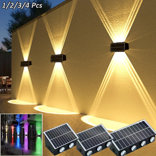 4/6/8LED Solar Powered Waterproof Streetlight