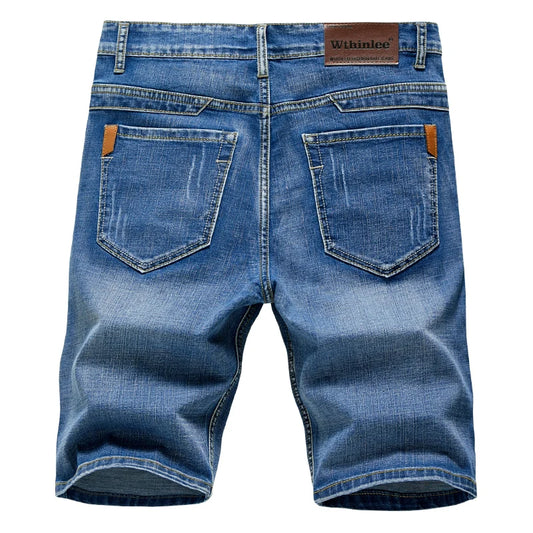 Classic Style Men's Slim Denim Shorts