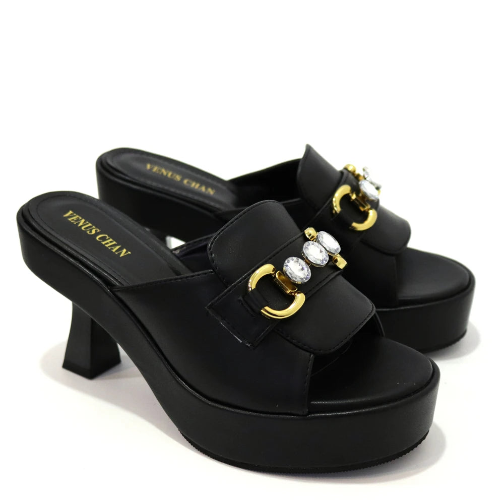 Venus Chan Platform Open Toed Italian Shoes and Bags