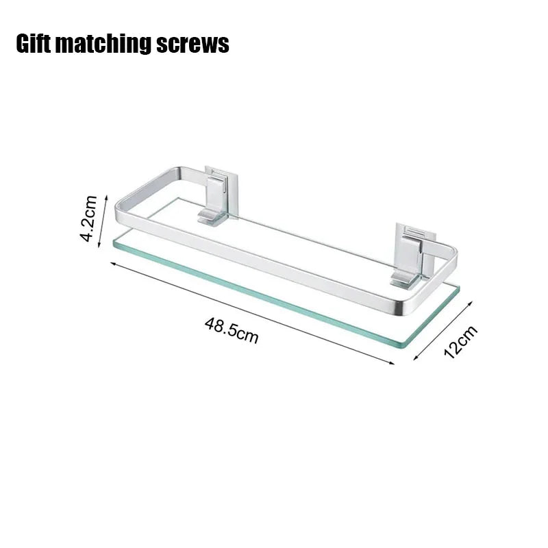 Glass Shelf Storage Shower Organizer