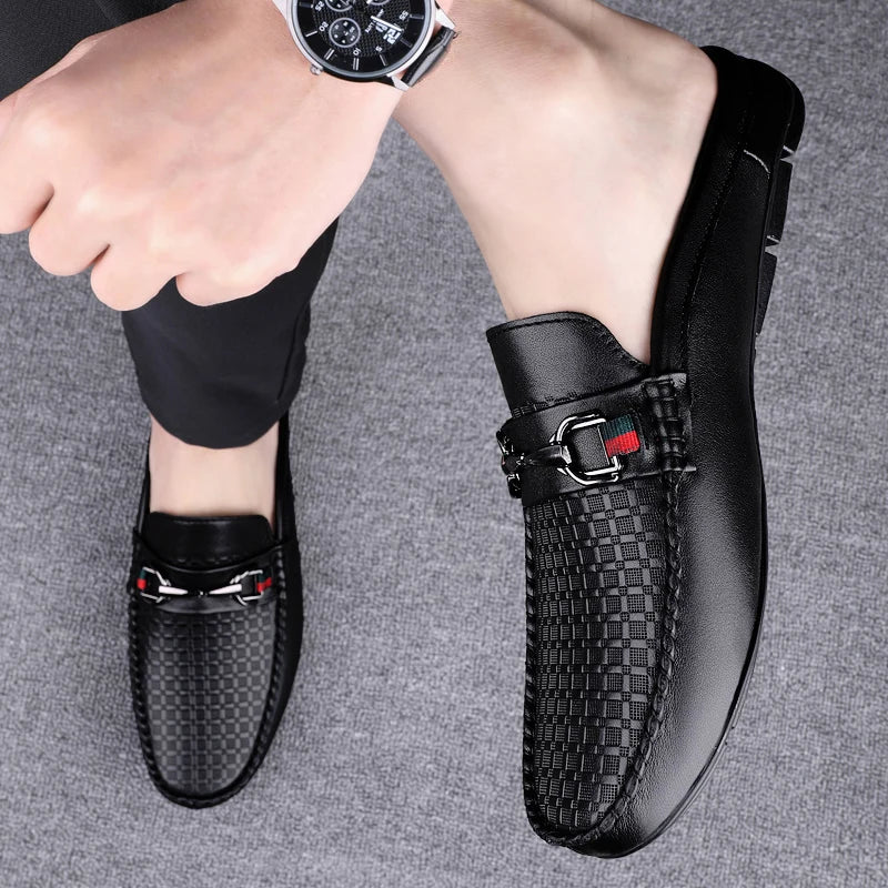 Moccasins Casual Italian Style Luxury Brand Half Loafers