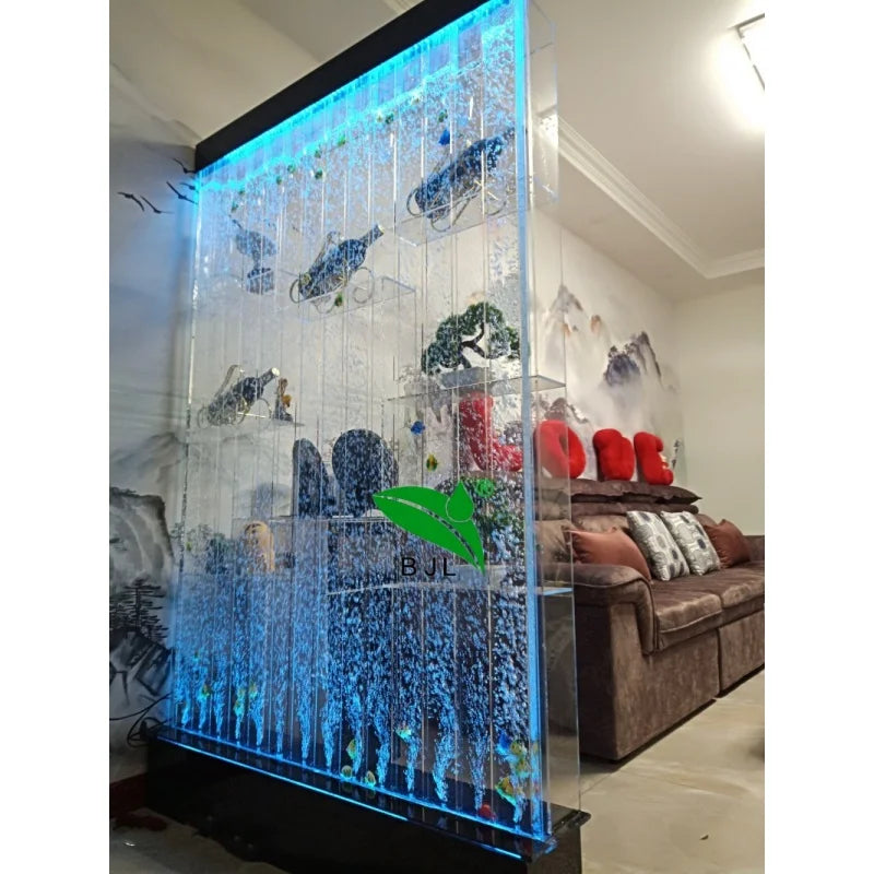 LED Glowing Water Bubble Wall Acrylic Bar