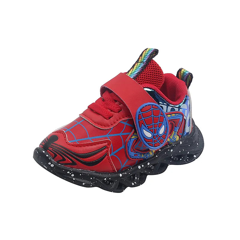 Disney Children's LED Light Shoes Spiderman Boys Sneakers