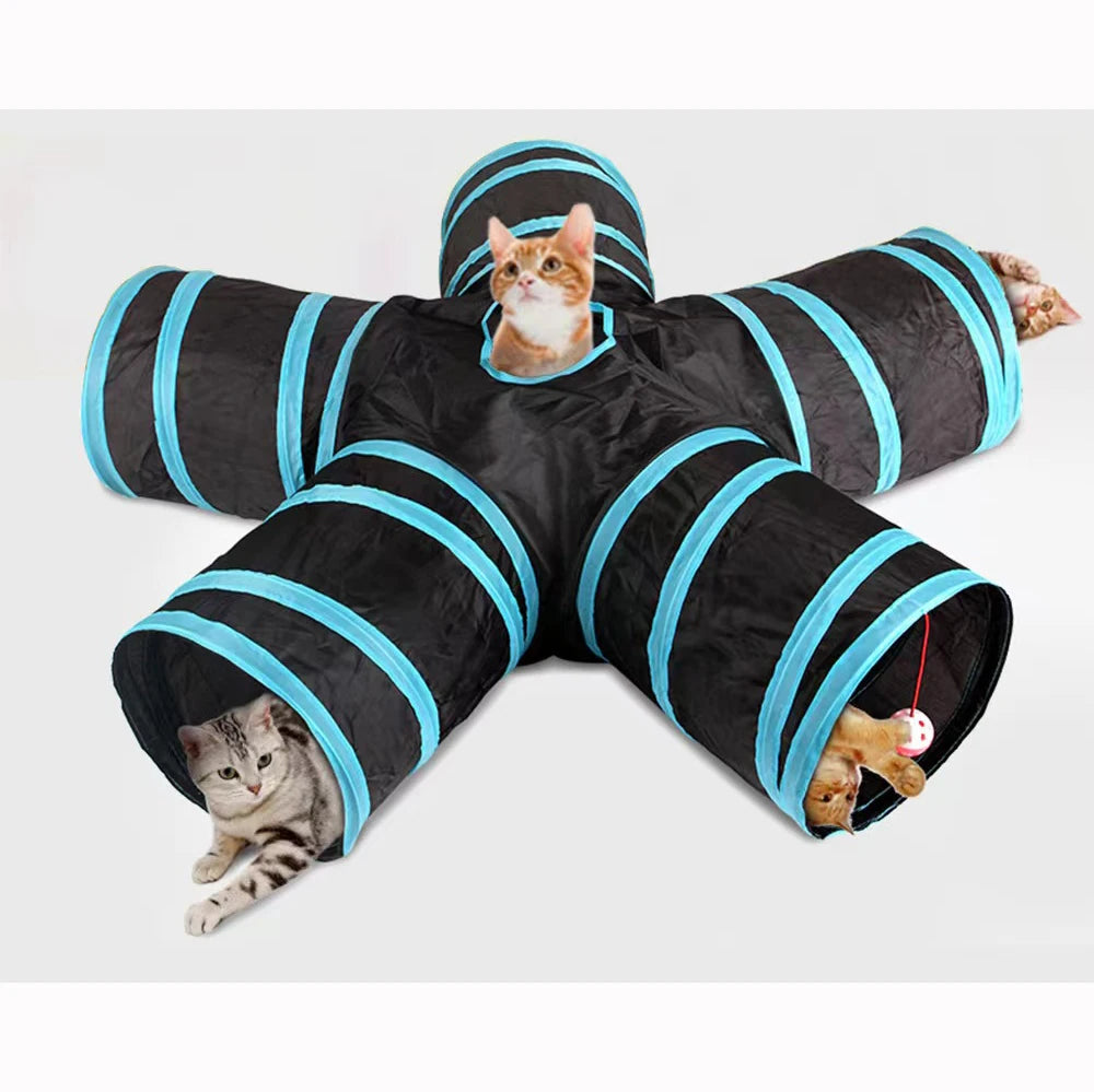 Wear-Resistant Cat Play Tunnel Foldable