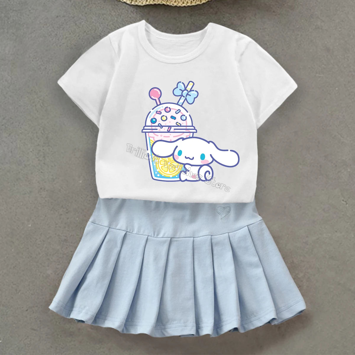 Cinnamoroll T-Shirt & Pleated Skirt Set