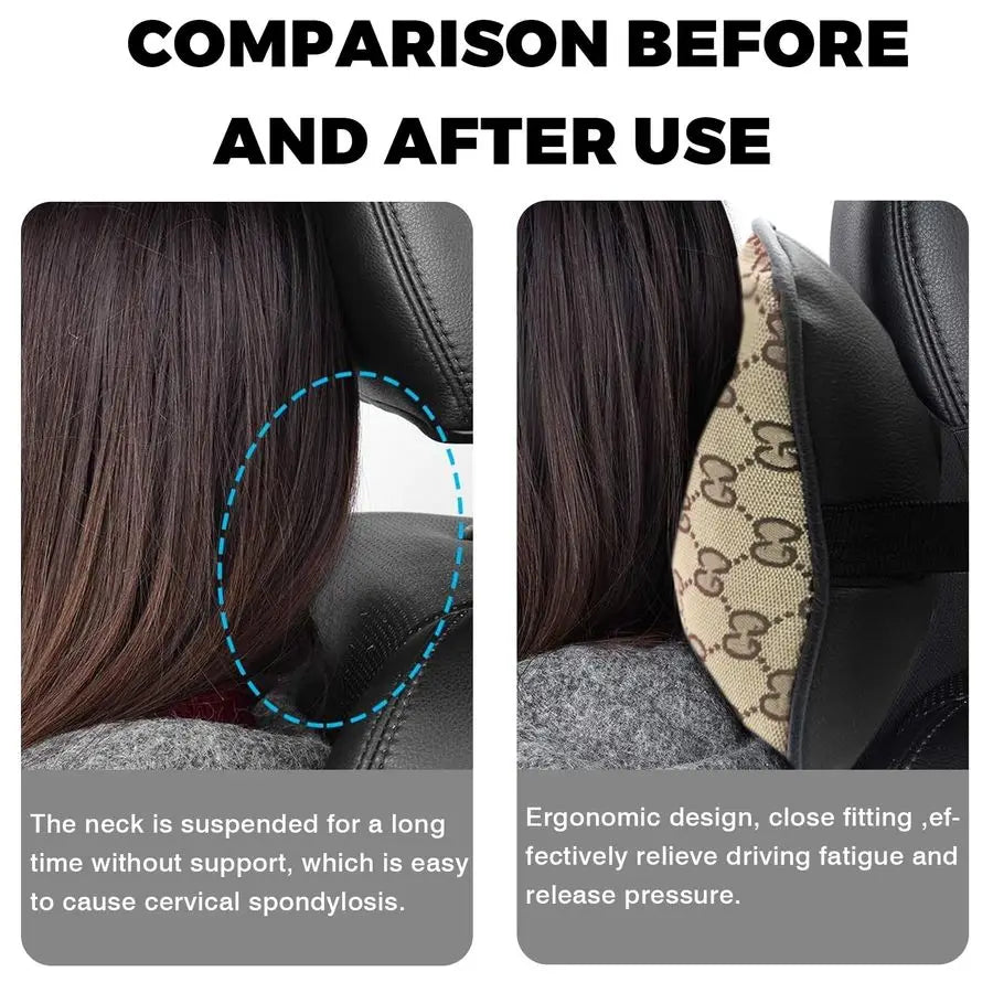 Wheel Cover with 2 Headrest Pillows and Seat Belt Shoulder Pads