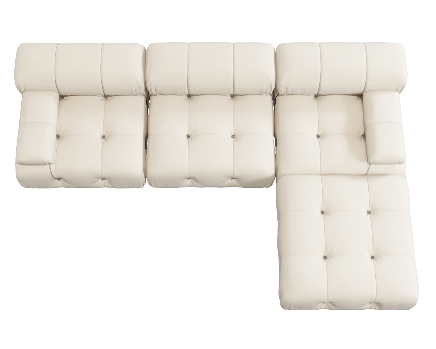 104" Modular Sectional Sofas Luxury Modern Velvet 4-Seat