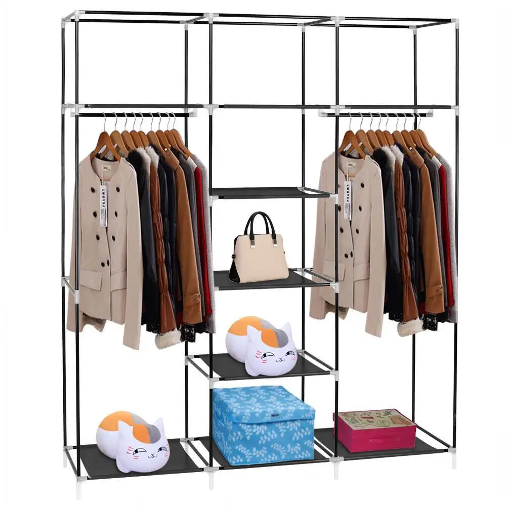 69 inch portable clothing storage cabinet