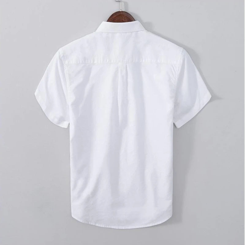 100% Cotton Business Casual Men's Short-sleeve Shirt