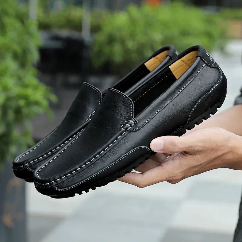Genuine Leather Breathable Moccasins Loafers