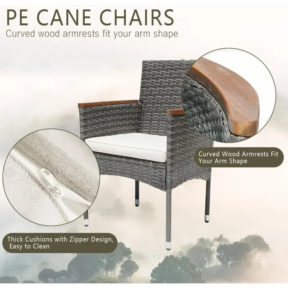 7 Piece Outdoor Patio Table and Chairs Set