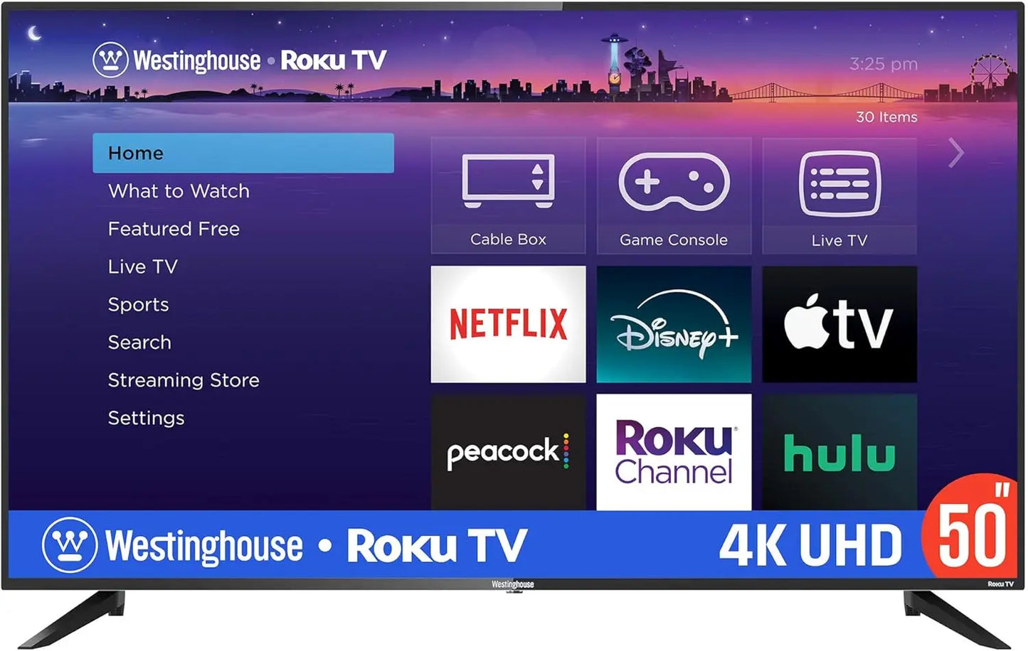 50 Inch Smart TV 4K UHD LED TV with Apple Home Kit