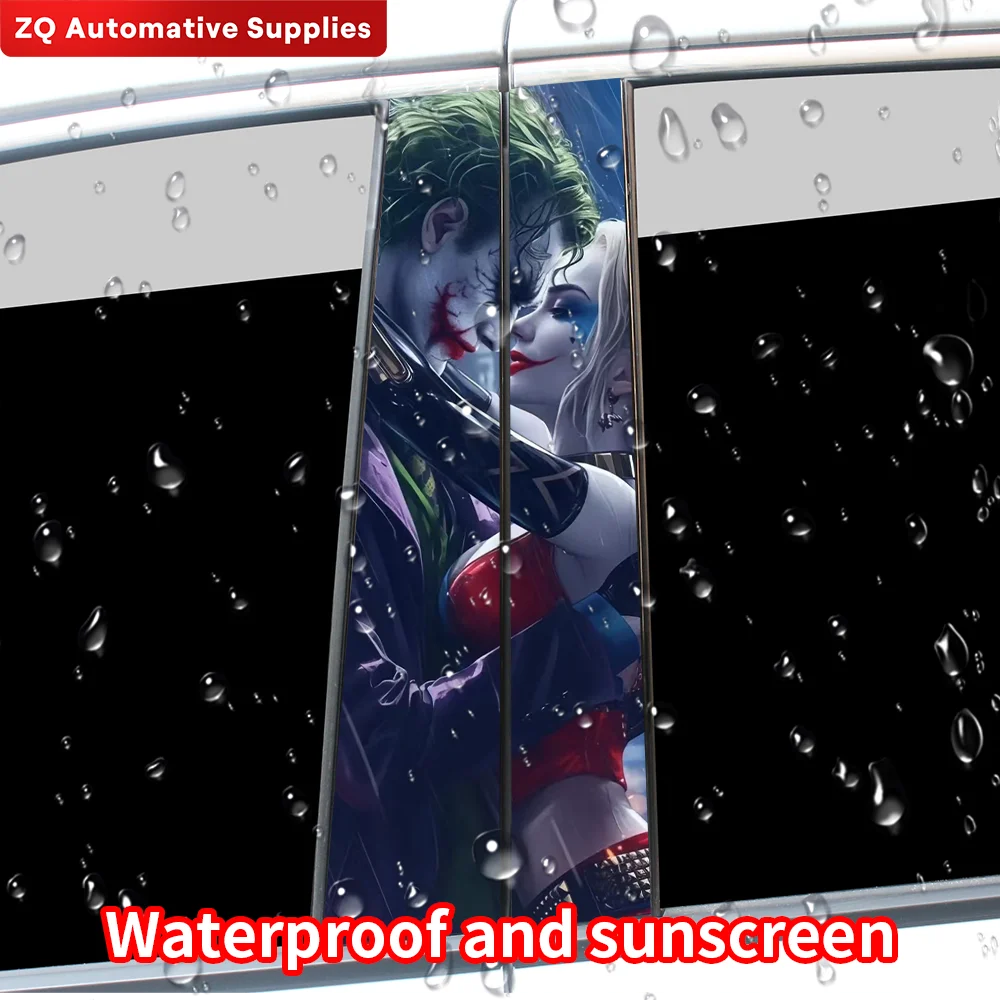 Joker Waterproof Car Door Pillar Vinyl Decals