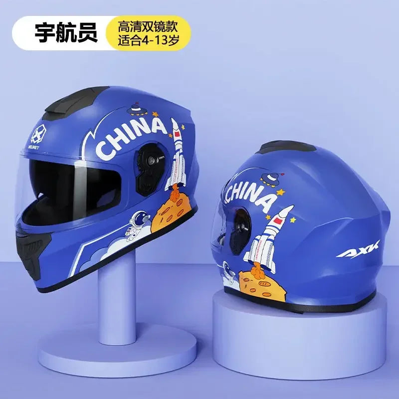 Kids DOT Approved Full Face Helmet Size 48-56cm