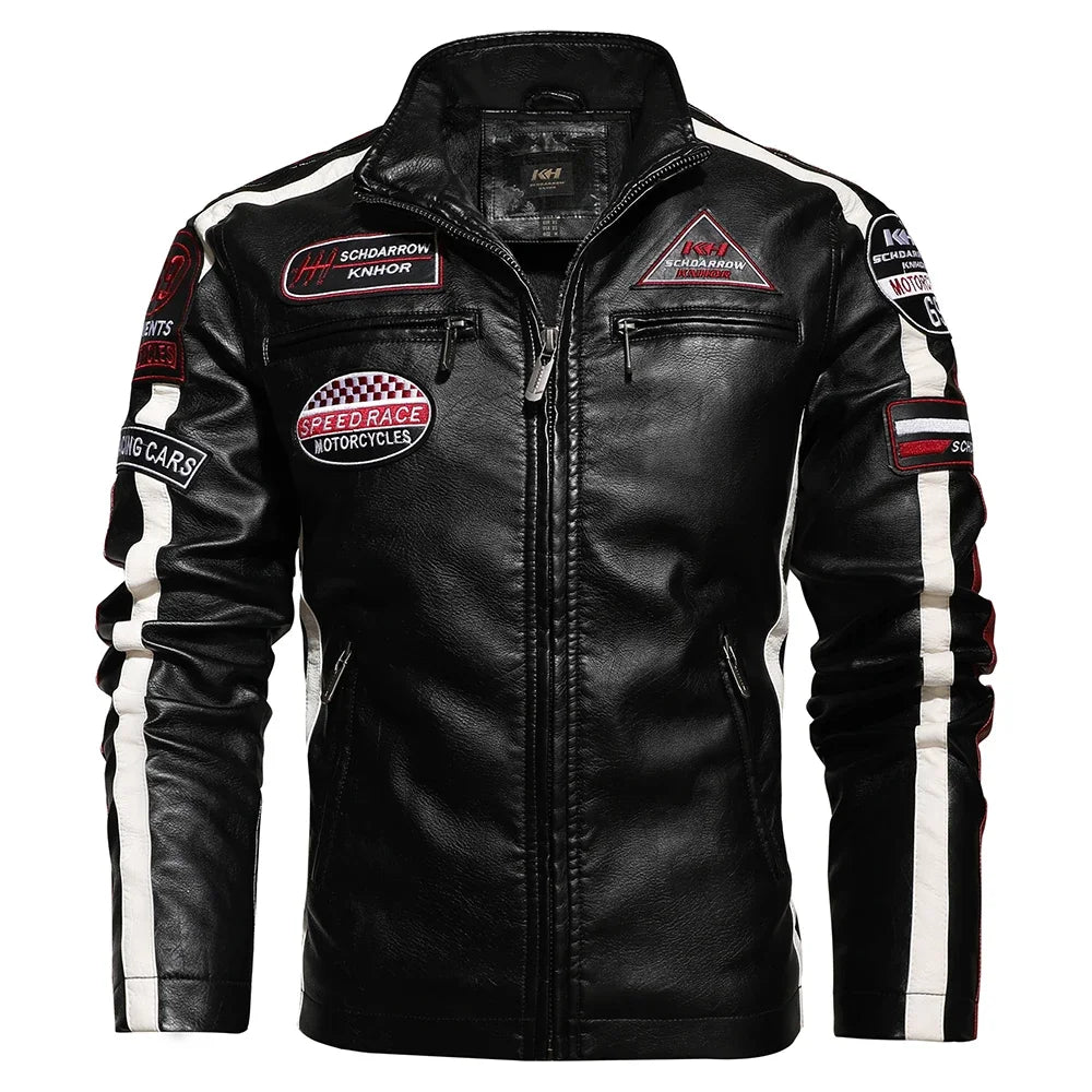 Mens Fashion New Biker Leather Jacket