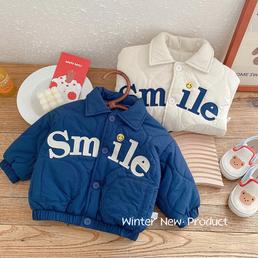 Winter Children's Clothing Smile Jacket Tops 0-6Yrs