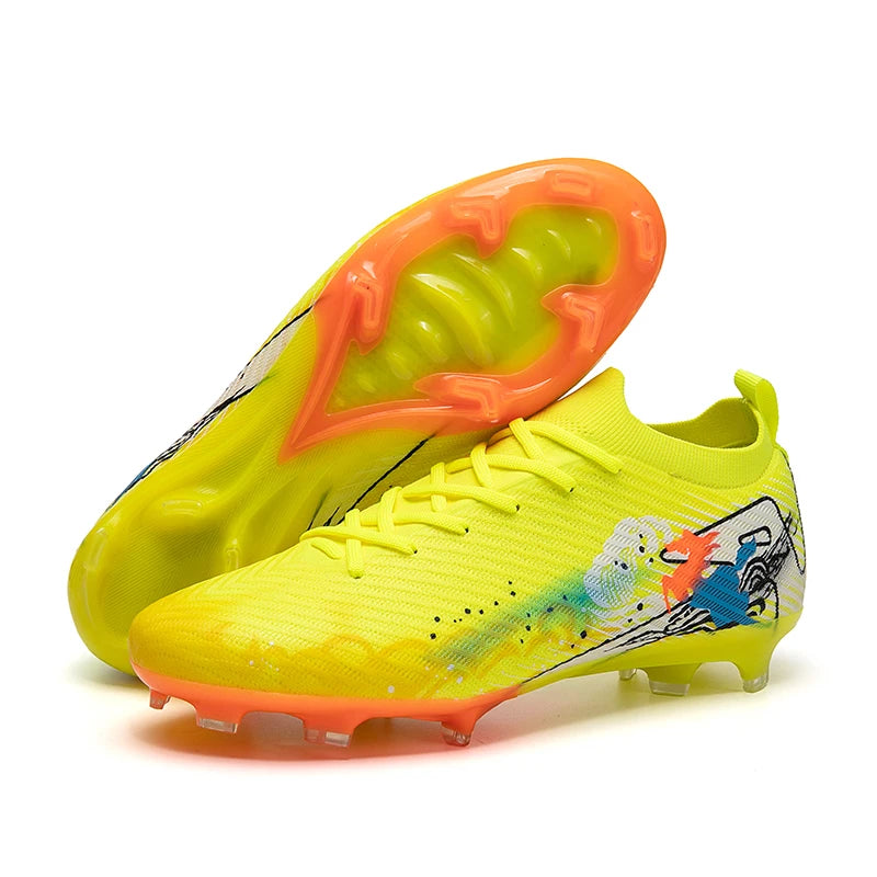Soccer Cleats FG Non-Slip Long Spikes Ultralight