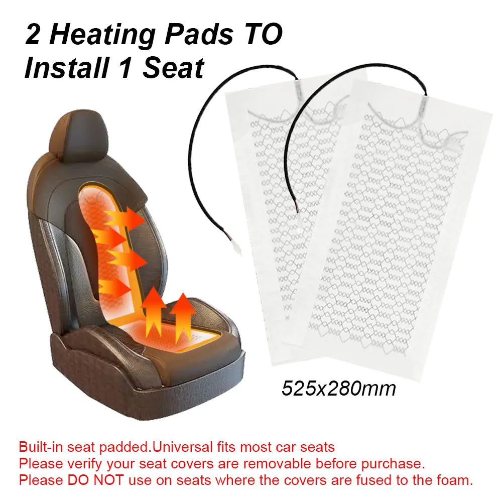 4Pcs/Set 12V Car Seat Heater Heated Seats Cushion