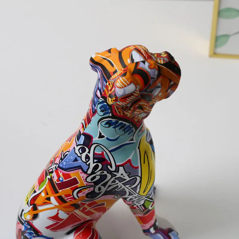 Creative Painted Art Water Boxer Dog Decorations