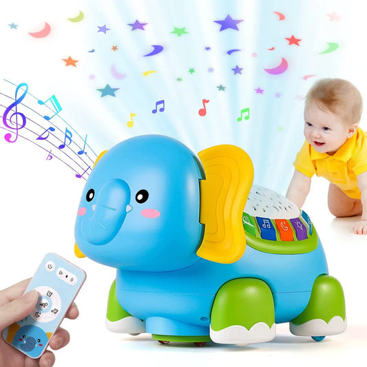 Baby Crawling Toys Musical Elephant