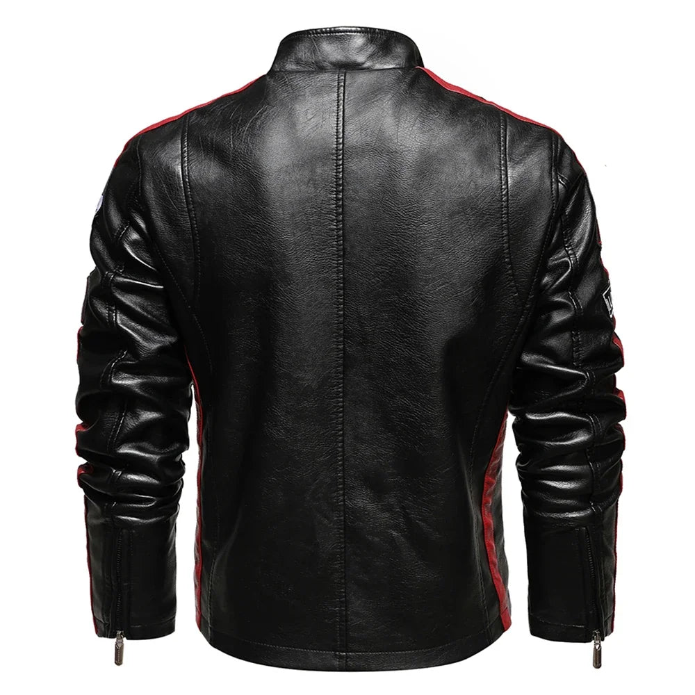 Mens Fashion New Biker Leather Jacket