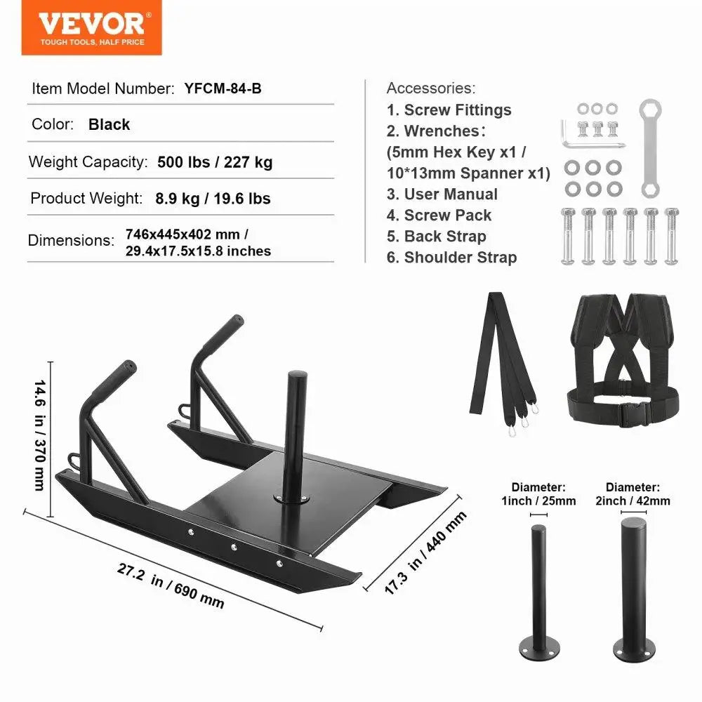 Weight Power Pull Push Fitness Sled