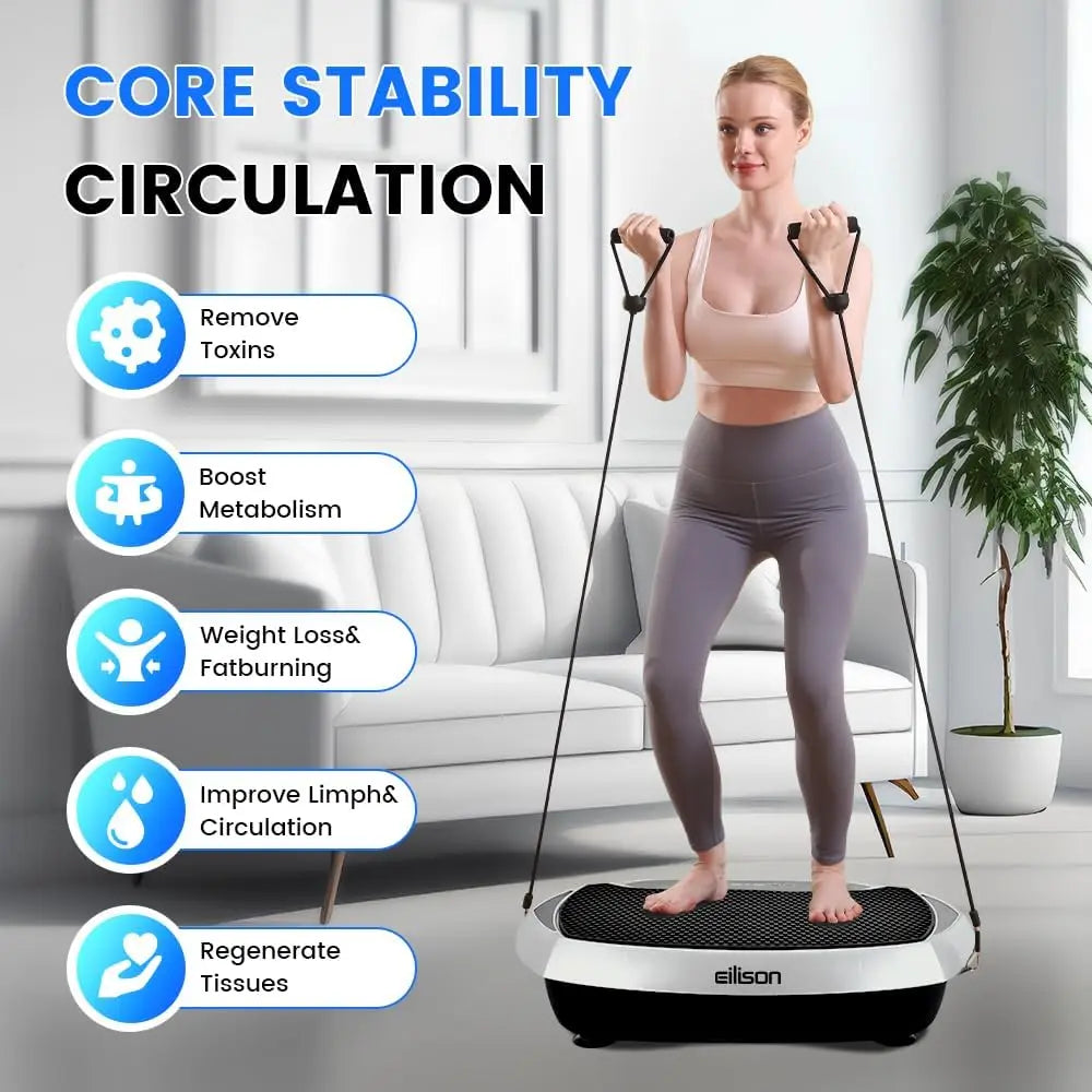 Vibration Plate Exercise Machine for Weight Loss, Toning, and Wellness Home Workouts